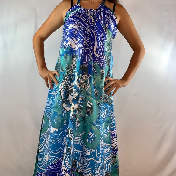 Desigual Dresses & Skirts - Desigual Blue Maxi Dress Size 14 (44EU)